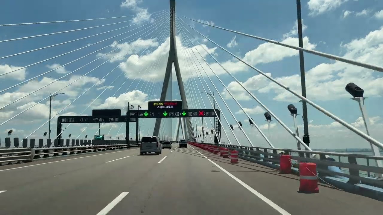 인천공항제1터미널 - 인천대교 드라이브 / ASMR driving incheon, korea 4k60p