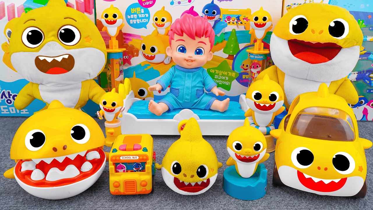 BABY SHARK Collection✨Satisfying Baby Shark Ambulance Doctor Playset ASMR