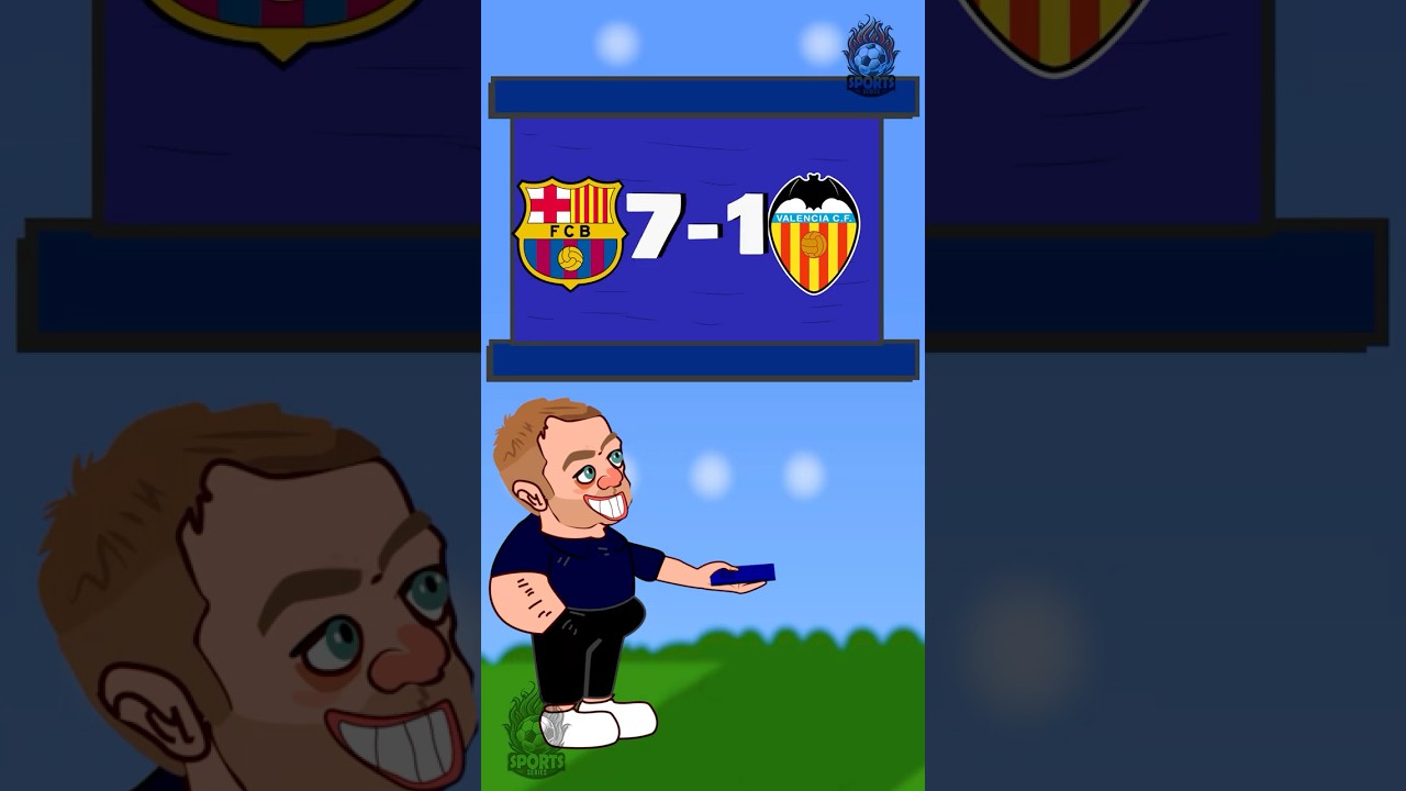 Barcelona vs Valencia HIGHLIGHTS 7-Stars Show! ⭐⚽🔥