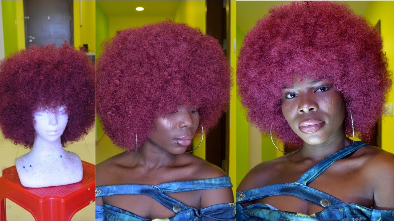 DIY Afro Crochet Wig With Kanekalon Hair | Vivian beauty and Style