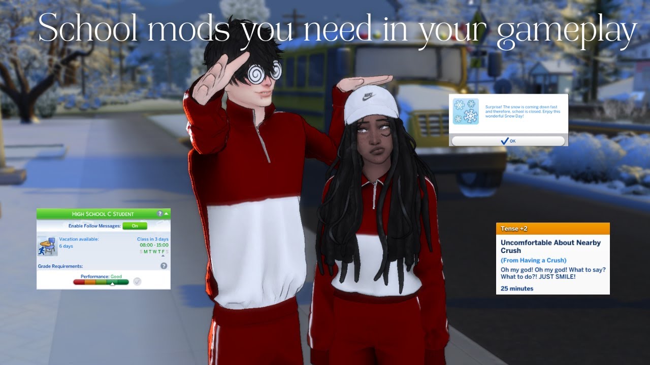 🚌 School mods you need in your gameplay - SIMS 4