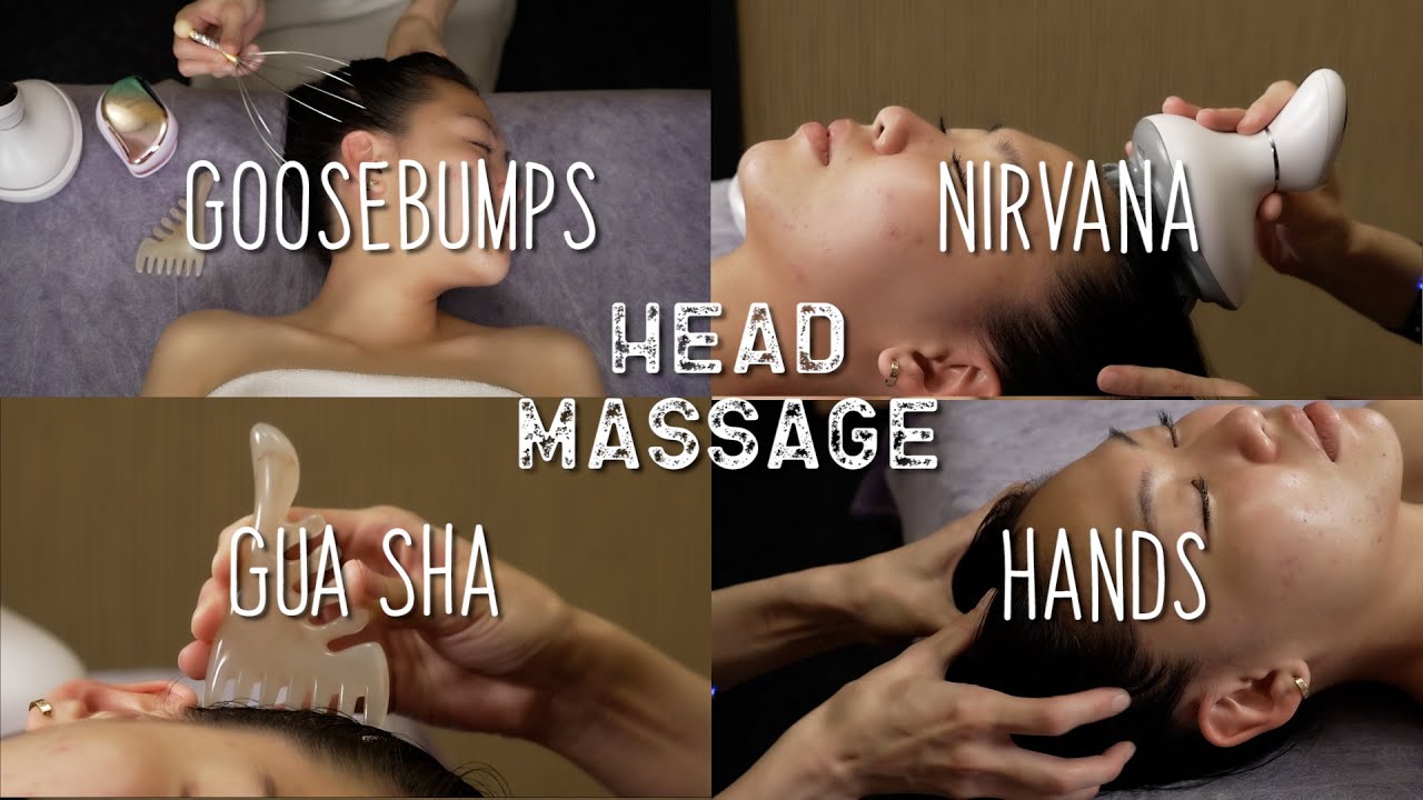Массаж головы для релаксации и сна в центре Iris Thai Spa [АСМР без слов]