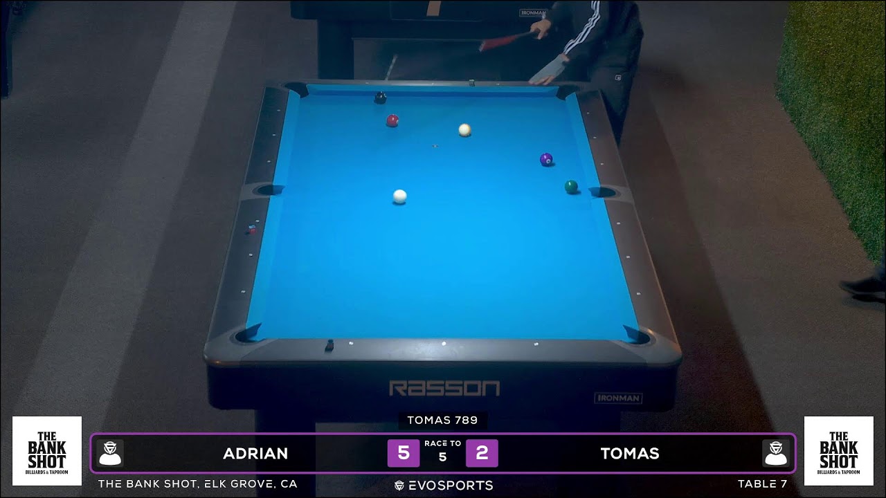 ADRIAN vs TOMAS - THE BANK SHOT - TABLE 7 | EvoSports
