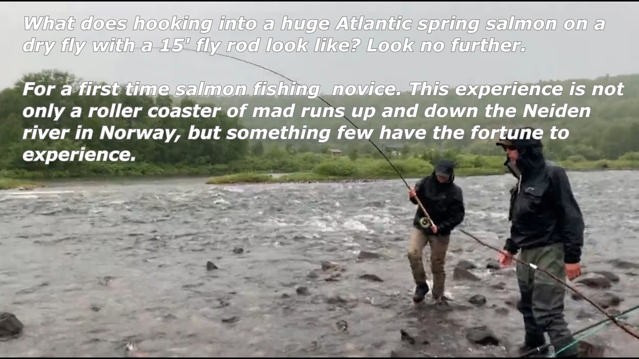 Norway Neiden - Big Fish Girl #norway #salmon #fishing #fishingvideo