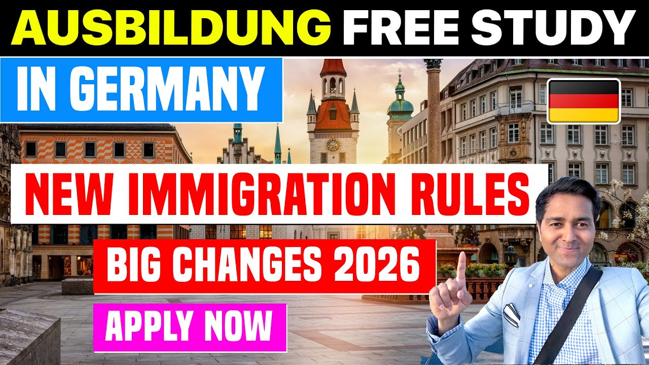 Free Ausbildung in Germany 2026| Free Vocational Training | Big Update | Apply | New Immigration Law