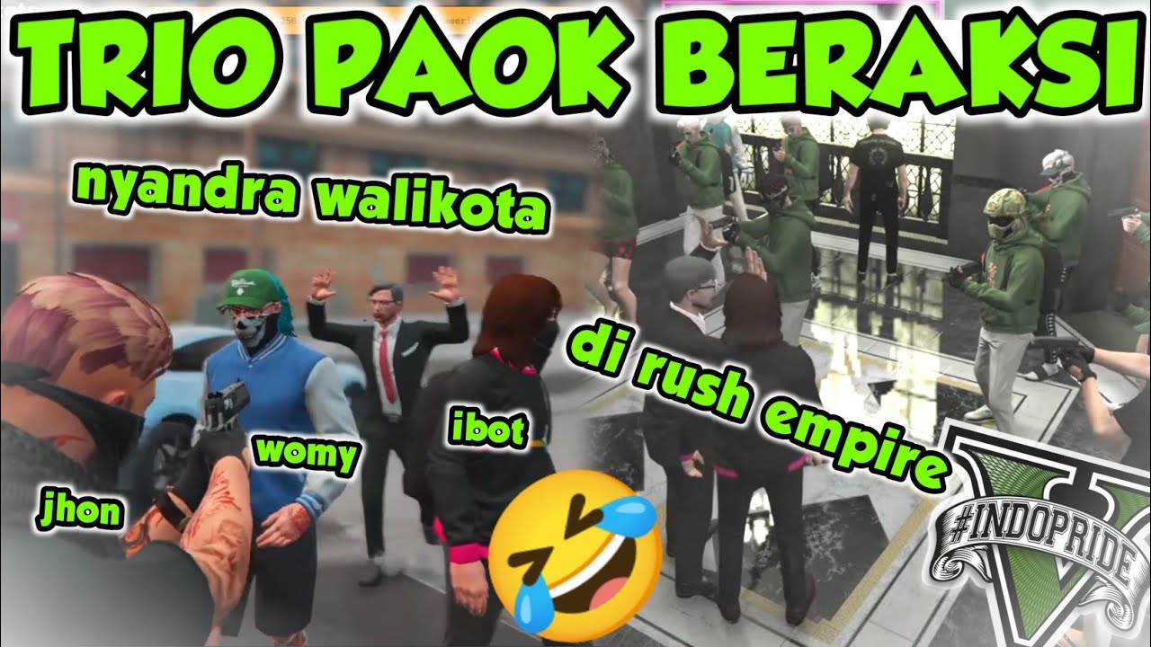 IBOT , JHON x WOMY BERAKSI 🤣 SALAH NYANDRA ORANG 🤣🤣 | GTA V ROLEPLAY INDOPRIDE