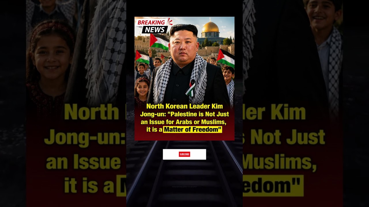 Kim Jong-un's Powerful Statement on Palestine Goes Viral