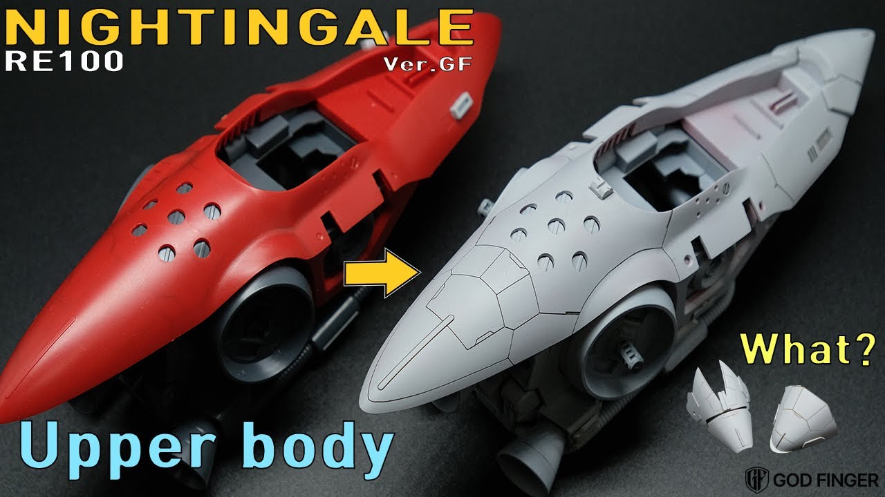 [MSN-04Ⅱ RE100 NIGHTINGALE] 나만의 건담 만들기 나이팅게일 개수#13 (upper body-1) create only own Gundam#13