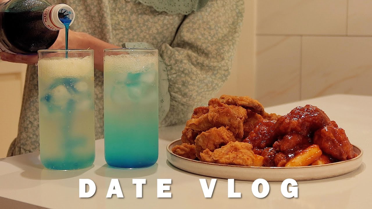 eng)예비부부vlogㆍ치킨에 블루레몬에이드, 자라쇼핑, 자두 차돌 냉채, 하리보 젤리먹고 힐링🍹