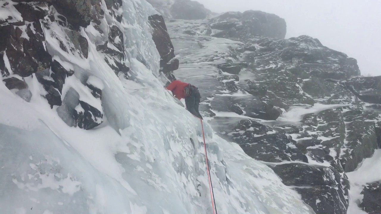 Full conditions on Pinnacle Gully, Huntington Ravine | Mount Washington Ice Climbing