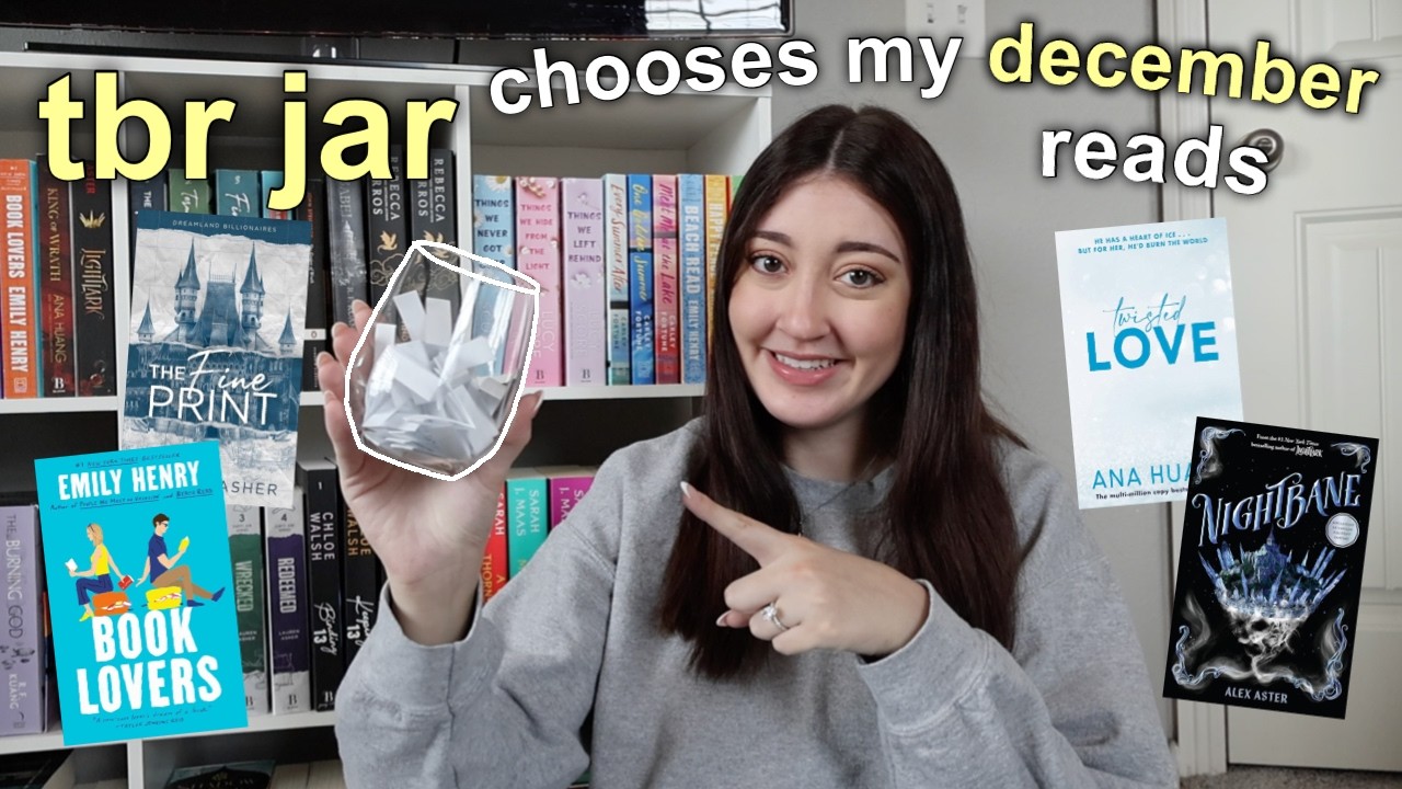 TBR jar picks my December reads 📚 | random book prompts decide my tbr!