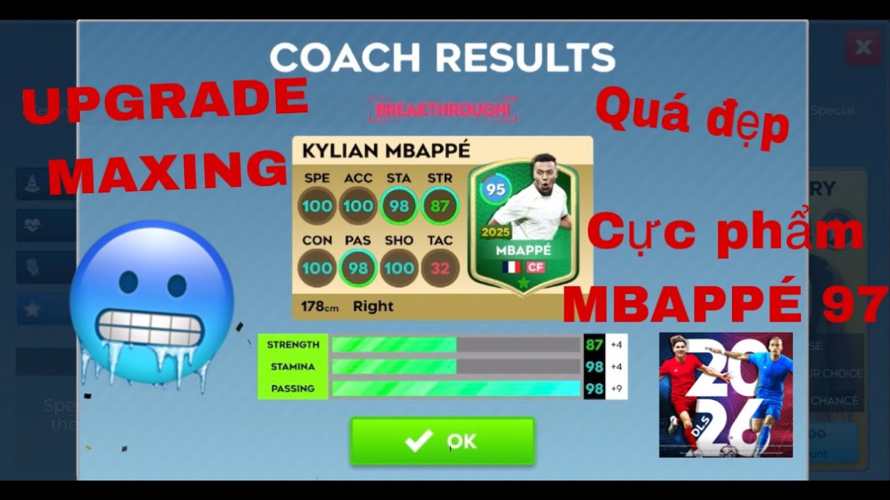 DLS 2026 | MỞ và UPGRADE  MAXING NINJA rùa MBAPPÉ 87 😍😍😍