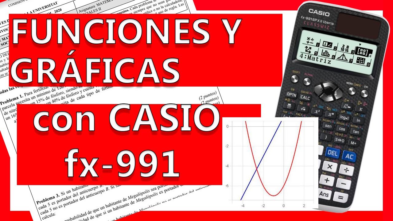 TABLAS y GRÁFICAS con la calculadora Casio FX-991 Classwiz. También es válido para la FX-570.