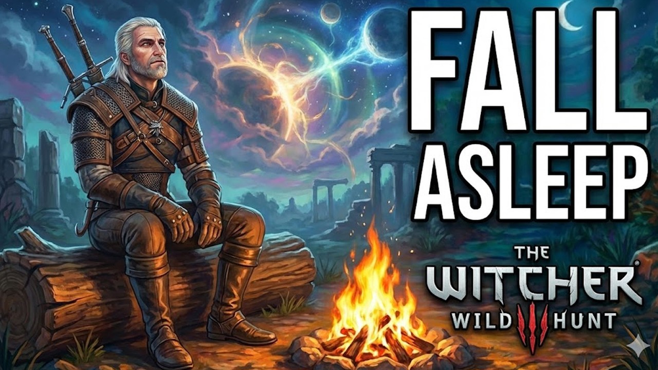 Fall Asleep to The Witcher Lore - The Conjunction of the Spheres Story (1 Hours ASMR Gaming)