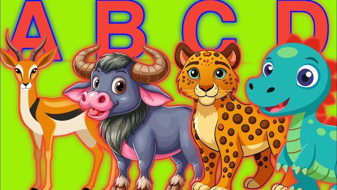 Safari Animal Sounds Song 🦁🎶 | Fun Animal Sounds for Kids | Learn Safari Animal Noises | Learn ABCD 
