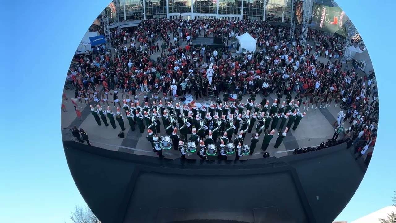 12-31-2025 CFP Cotton Bowl Ohio State vs Miami. The Band of the Hour play their fight song 