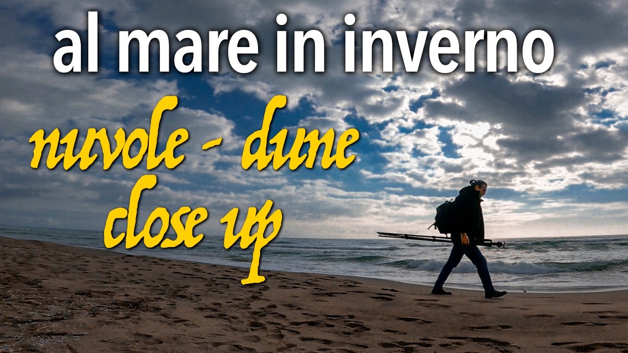 Al mare in inverno, fotografare mare, dune e close up