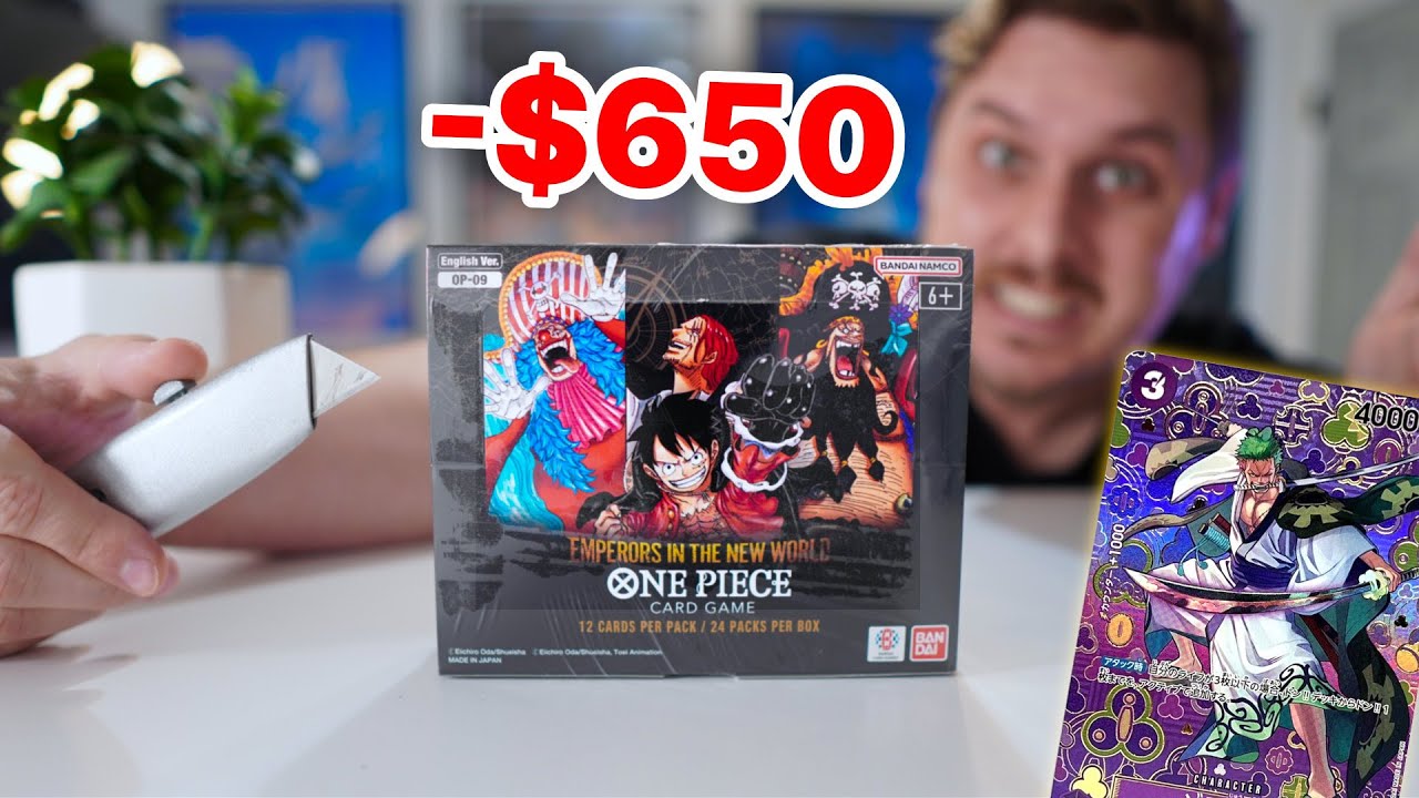 Открываю бустер ONE PIECE: OP-09 (*РИСУЮ ВСЁ* ради специальной карты Зоро...).