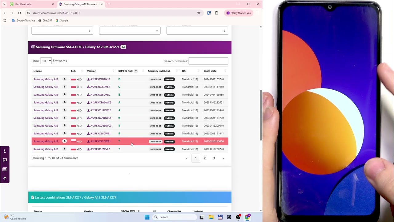 Установка стоковой прошивки (Odin и другая программа) на Samsung Galaxy M12.