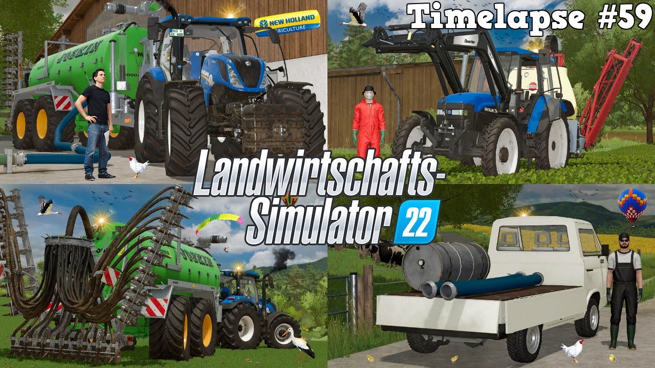 AUSRASTER beim GÜLLE BALLERN! 😠🚜💨 CHAOS in ELLERBACH mit ‪@TheCamPeRYT! 💩🐮 | [LS22] - Timelapse #59