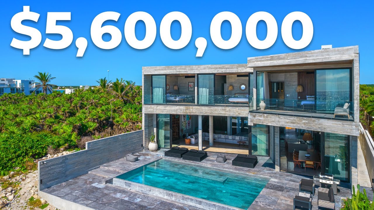 Tour the ULTIMATE BEACHFRONT DREAM VILLA | FOR SALE | Tankah Bay, MOST EXCLUSIVE AREA OF TULUM !