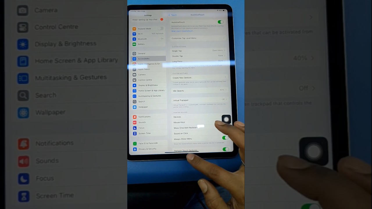 How to add Home Button 🔘 in iPad Pro 11 |