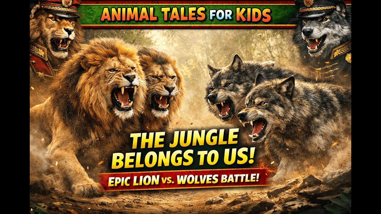 The Jungle Belongs to Us 🦁 | Lion Brotherhood vs Wolves | Animal Tales for Kids !