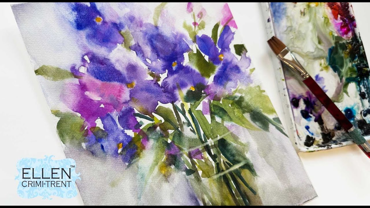 Ignore the rules! How to paint abstract flowers!
