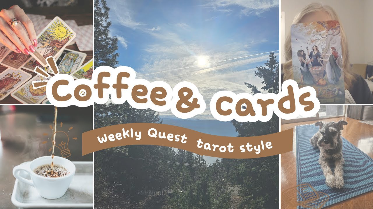 ☕ Coffee, Cards & Curiosity | Gamifying My Life: Weekly Quest Tarot Series Introduction