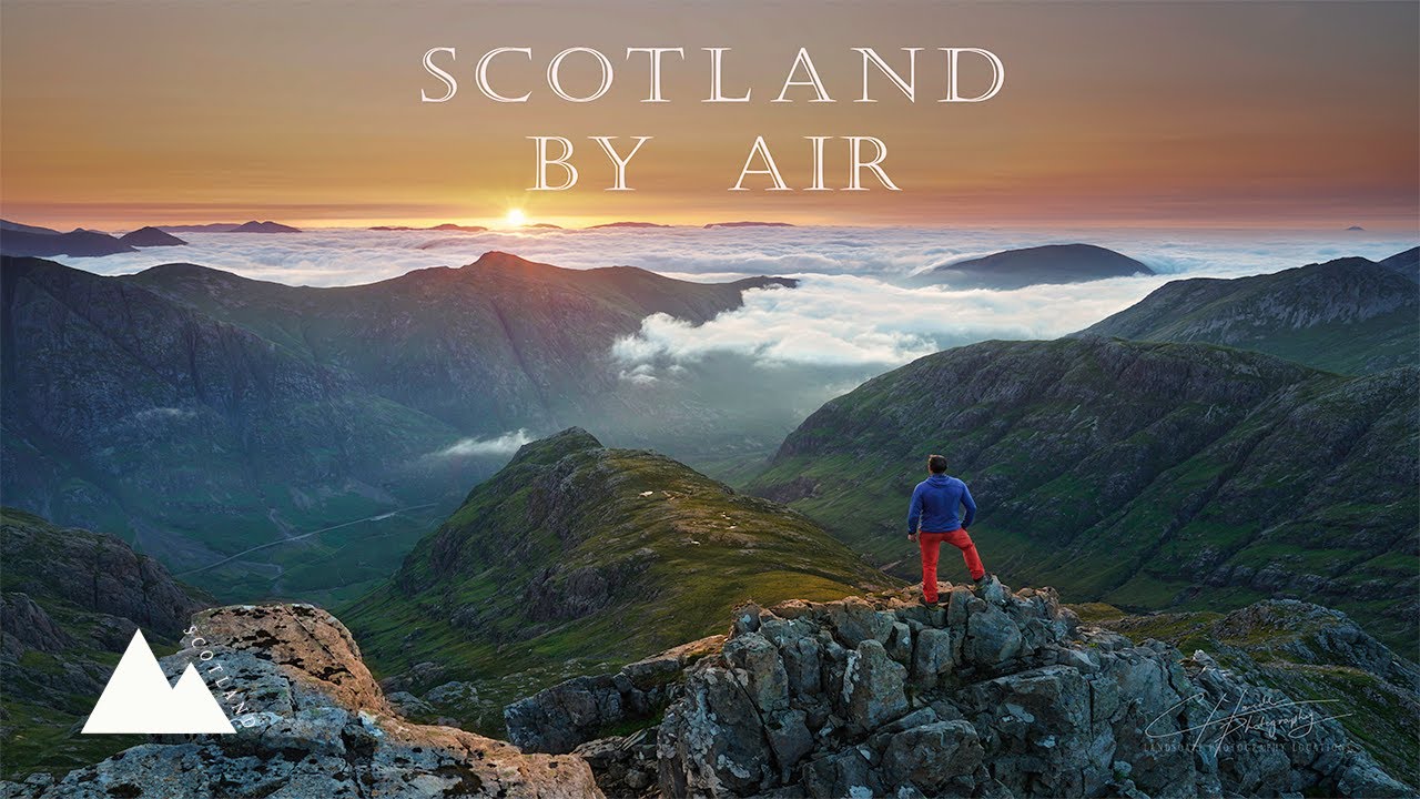 SCOTLAND BY AIR in 4K ,Glencoe, Skye, Cairngorms, Assynt.