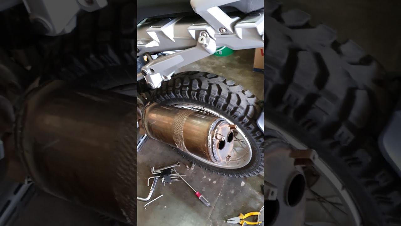 modificar silenciador bmw 1200 gs 2008