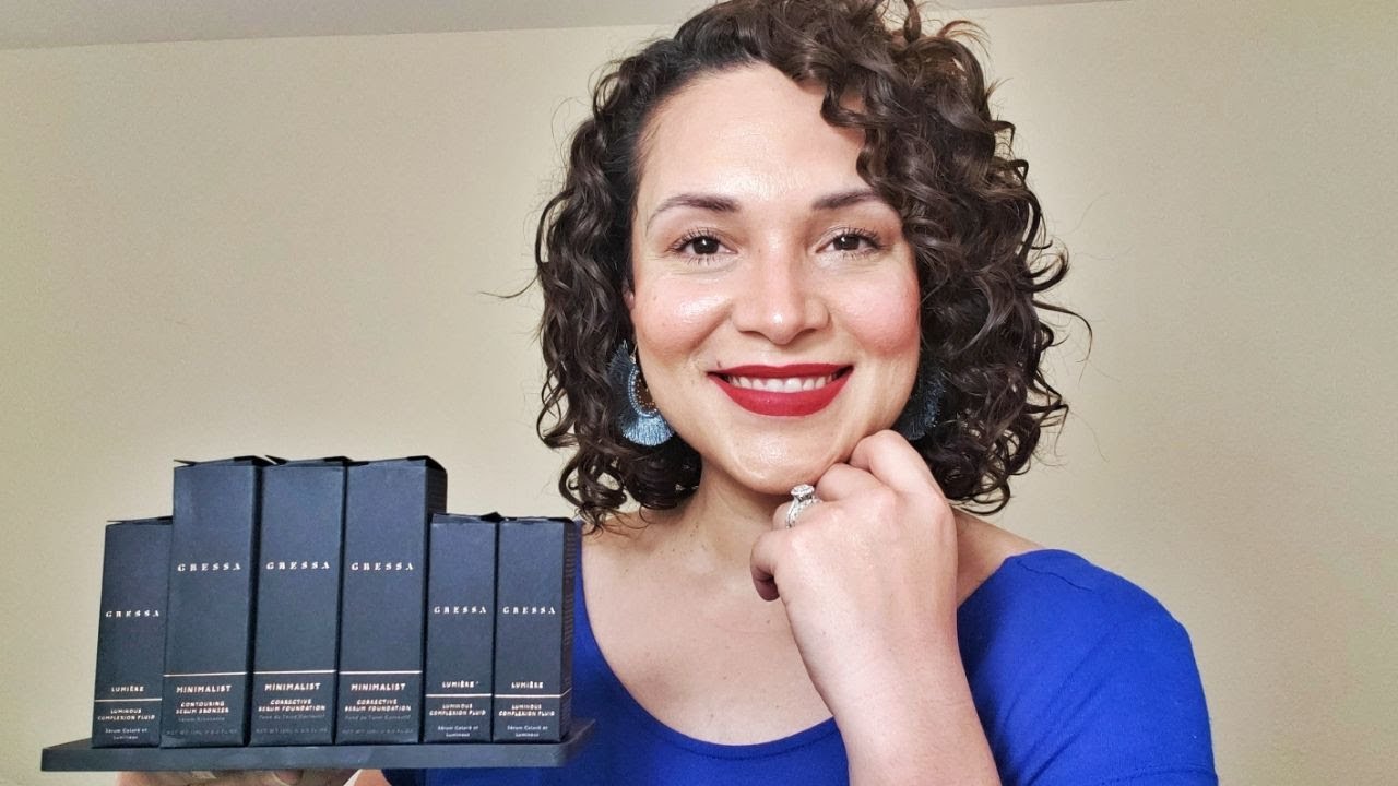 Full Face using Gressa Skin Foundation, Bronzer and Lumière Amelia, Elise and Mila | Swatches