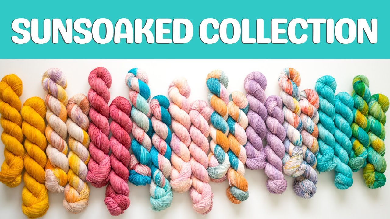 I have my own yarn line??!! [Sunsoaked Collection Limited Release w/ Sewrella Yarn + GIVEAWAY]