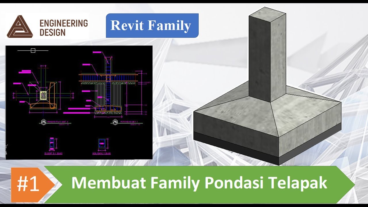 Revit Family #1 Membuat Family Pondasi Telapak
