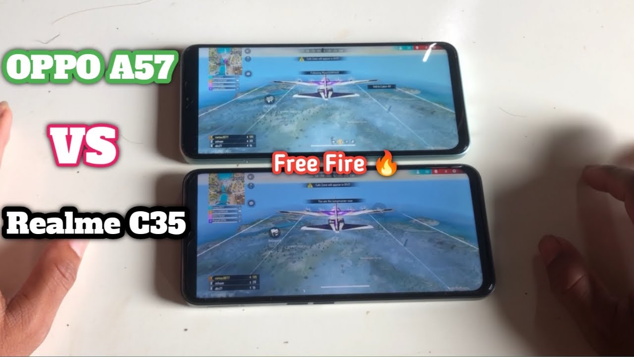 Realme C35 Vs OPPO A57 - Test Free Fire Which One is Better?