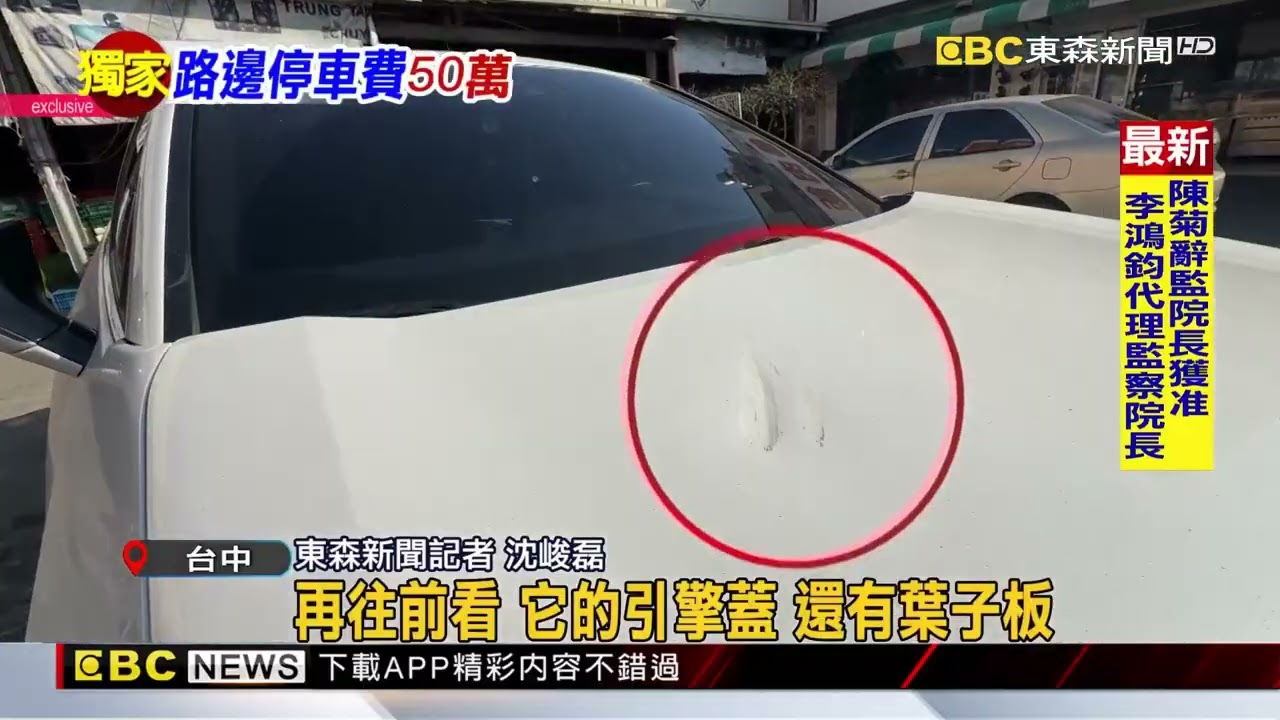 獨家》水泥車在公益路倒車 撞斷路樹 砸爛油電車
