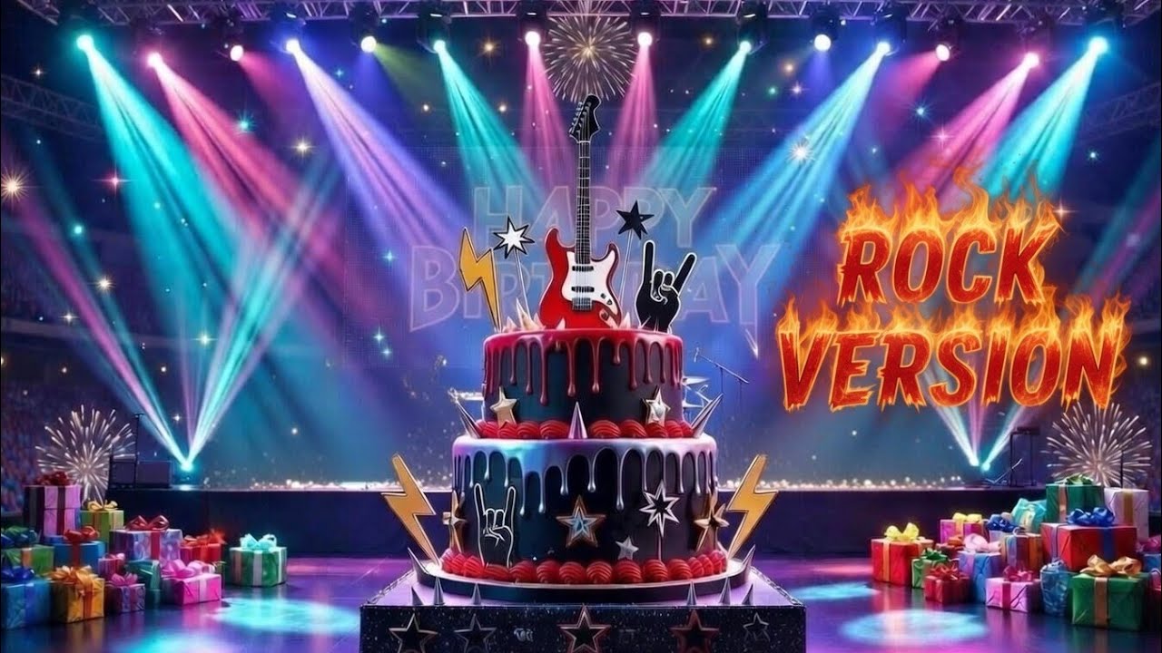 Happy Birthday To You Classic Rock Version Style Music