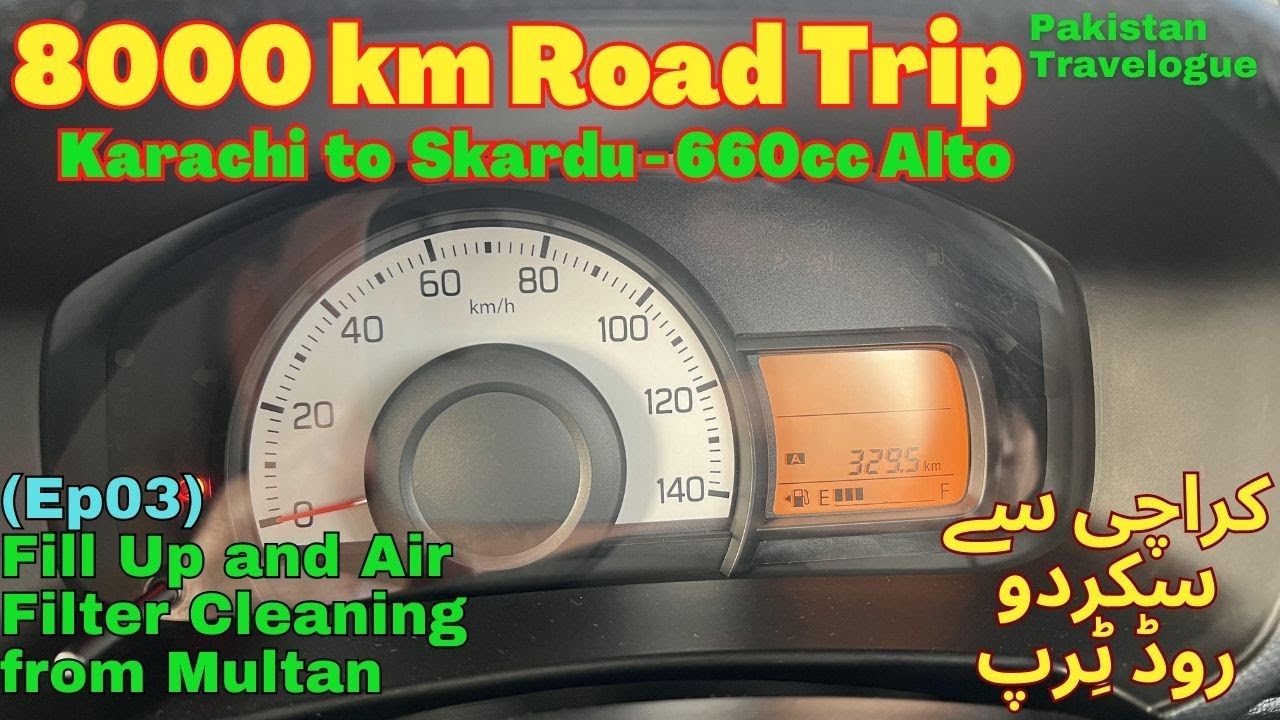 (Ep03) Petrol Fill Up and Air Filter Cleaning from Multan, Unable to find Injector Cleaner Alto 660