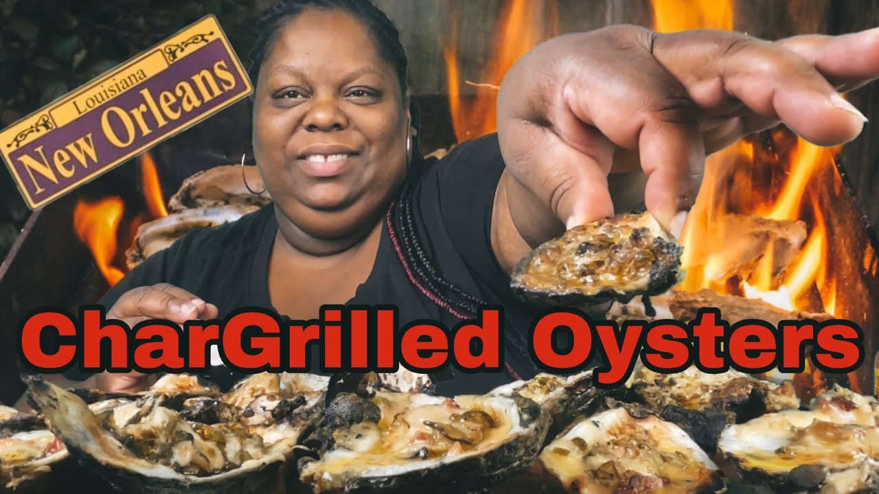 CHARGRILLED OYSTERS 🦪 | NEW ORLEANS STYLE | EATING SHOW