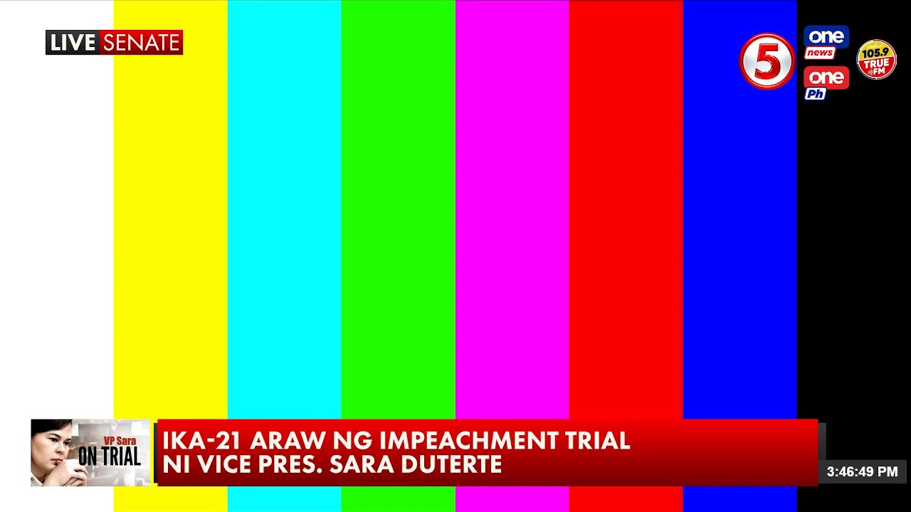 LIVE | Impeachment hearing of VP Sara Duterte - Day 21 #VPSaraonTrial (September 2, 2026)