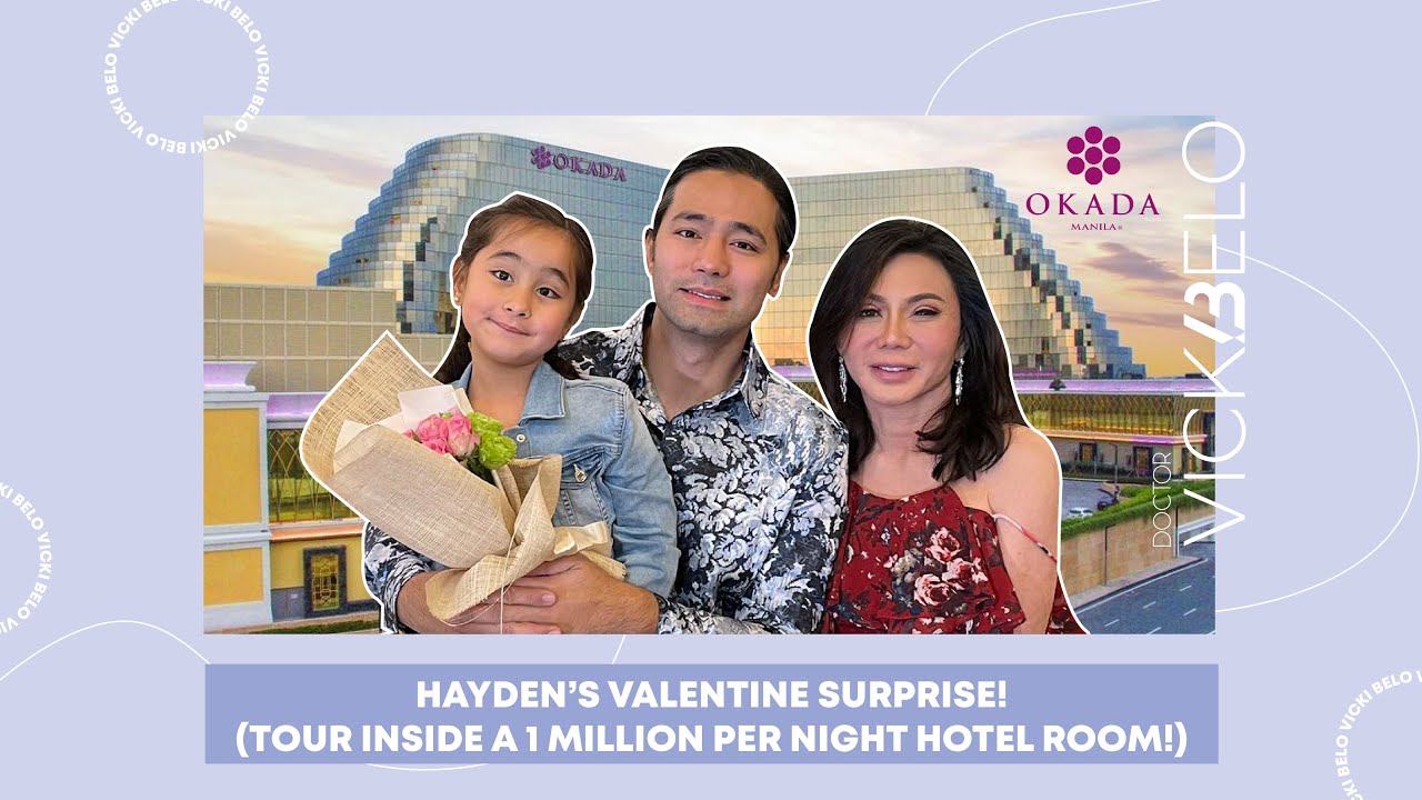 HAYDEN’S VALENTINE SURPRISE! (TOUR INSIDE A 1 MILLION PER NIGHT HOTEL ROOM! ) | Vicki Belo