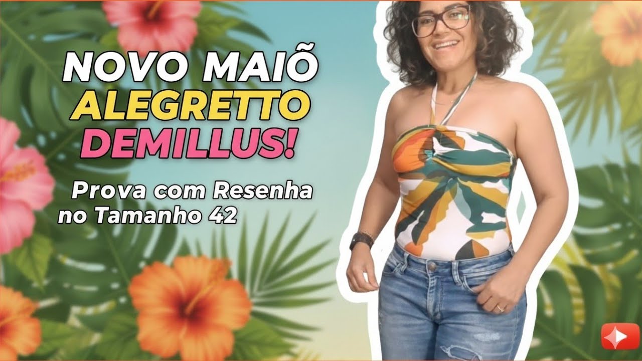 ✨ Maiô Alegreto Demillus - provando no Tam. 42 ✨ 