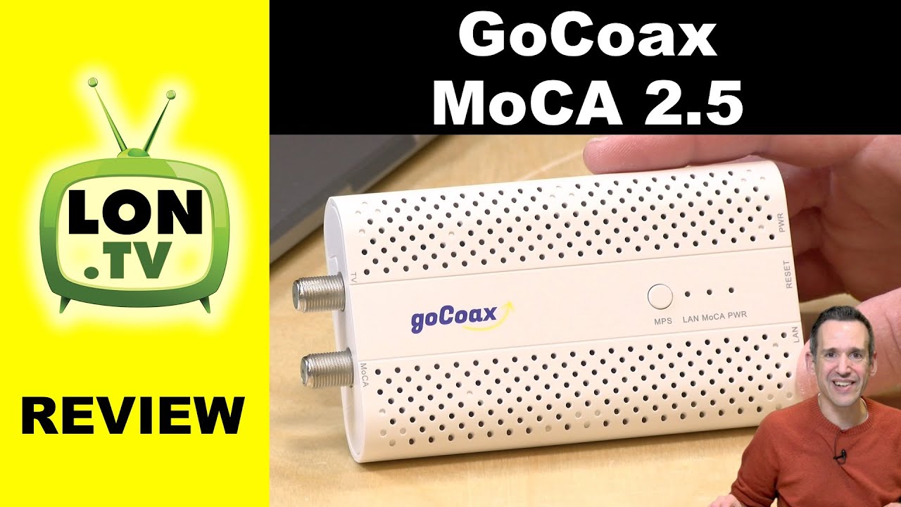 GoCoax MoCA 2.5 Network Extender Review - 2.5 Gigabit Backbone over Coax Cable TV Wiring!