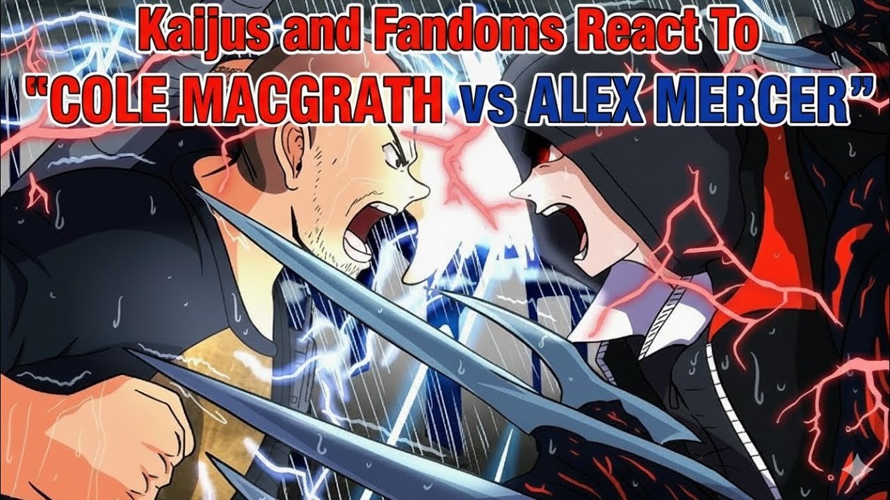 Kaijus and Fandoms React To Cole McGrath vs Alex Mercer Death Battle 