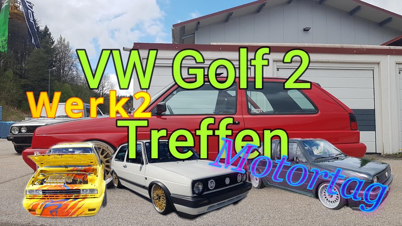VW Golf 2 #motortag #salzburgring und #werk2 Treffen #veranderlt