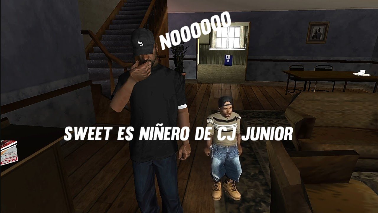 GTA San Andreas Loquendo sweet es ni&ntilde;ero de CJ junior 