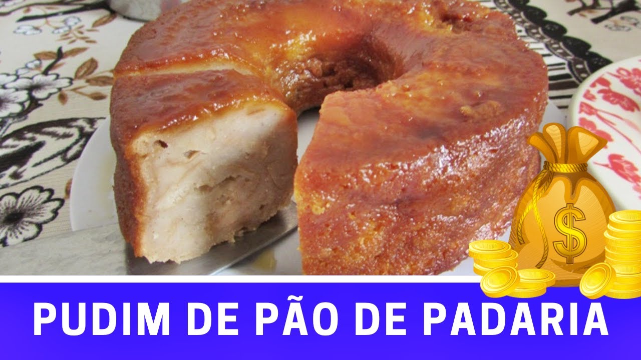 TODO FEITO &Agrave; M&Atilde;O PUDIM DE P&Atilde;O TRADICIONAL SEM BANHO-MARIA