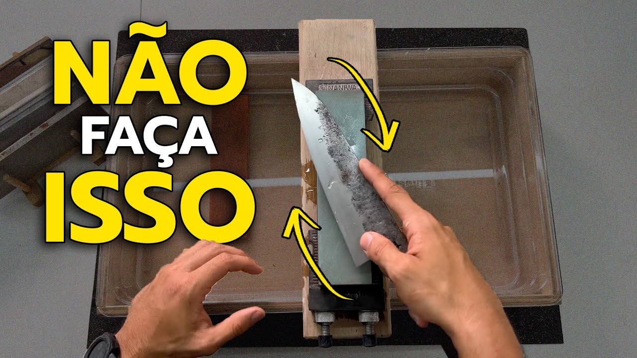 Qual é o SENTIDO correto para AFIAR FACAS na PEDRA de AFIAR!
