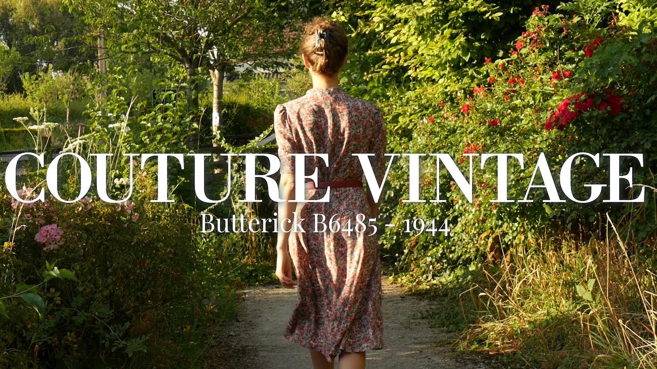 Couture vintage : je couds la robe Butterick B6485 - 1944