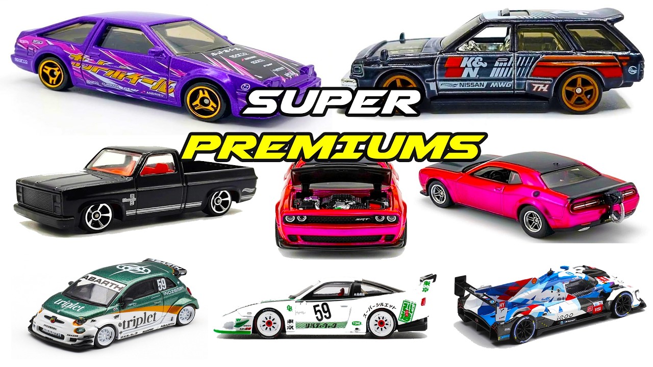 Витрина - модели Hot Wheels Maxima Drift Car STH, AE86 Trueno, Silverado, SRT Demon, Mini GT.